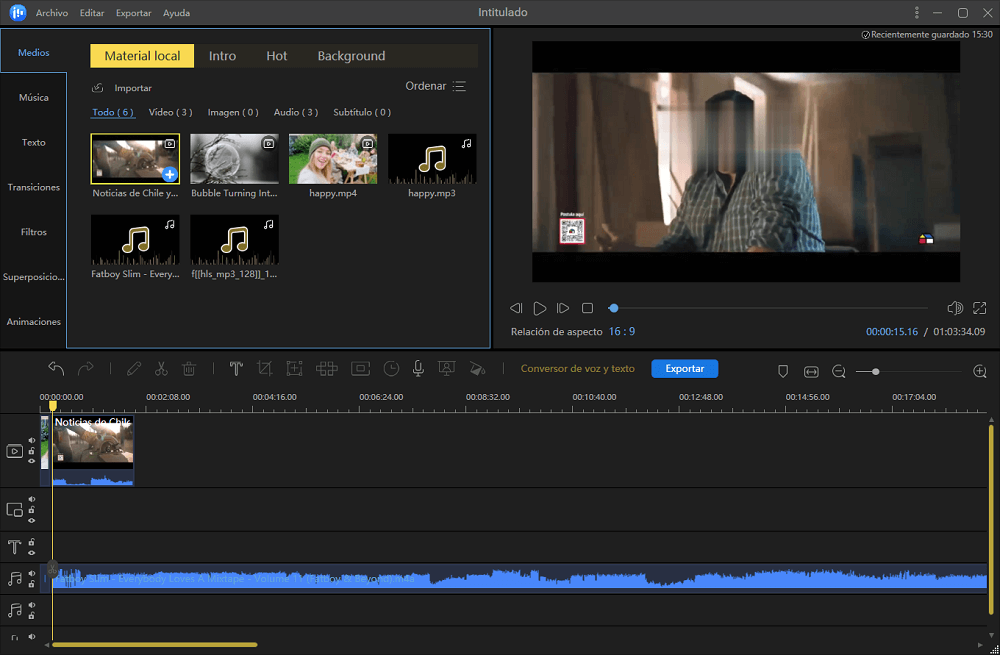 difuminar la cara en video paso 3