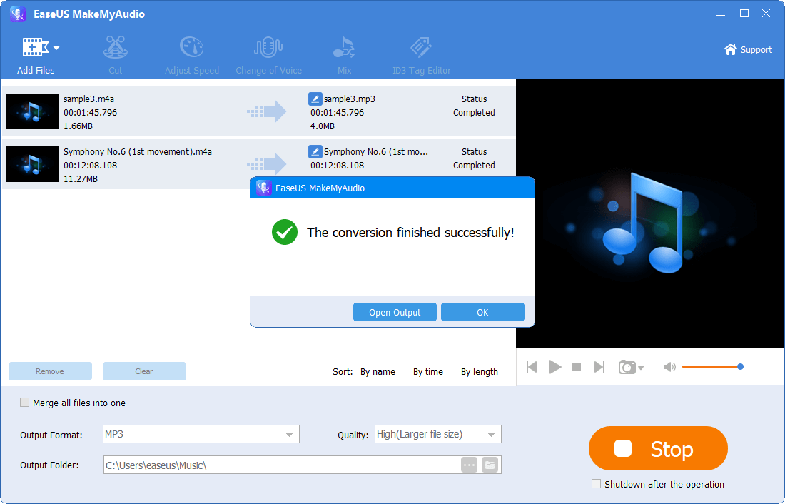 Convert audio to another format - 3
