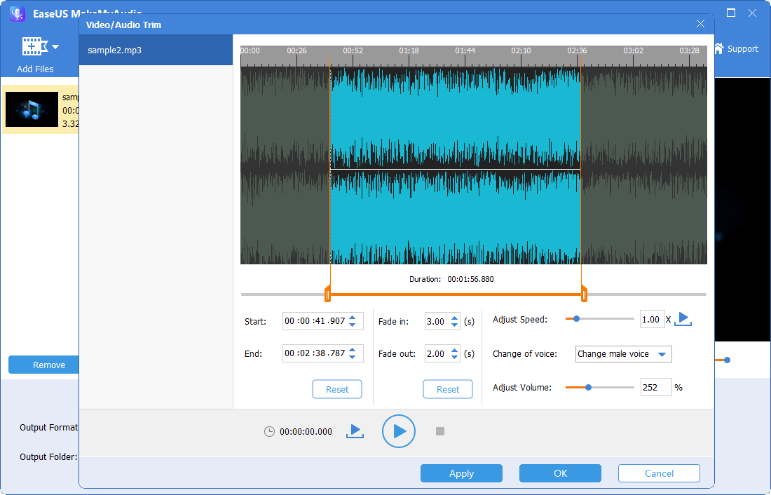 Cut audio files - 3