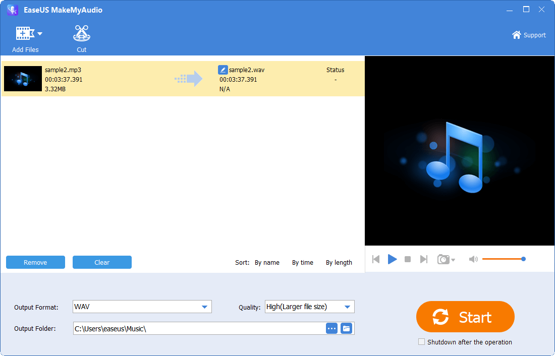 Cut audio files - 3