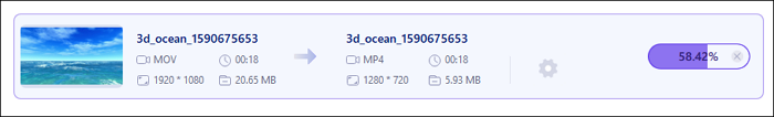 Start converting 1080p to 720p
