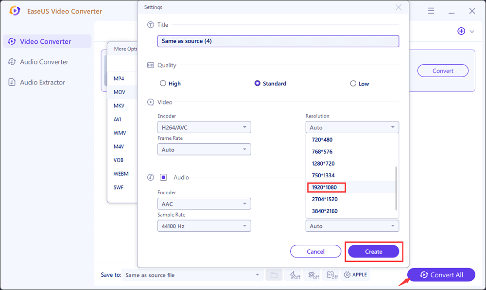 convert video to 1080p