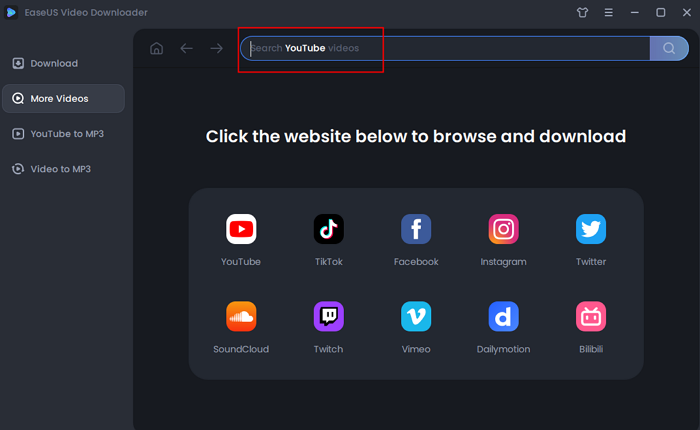 baixar vídeo para mp3 colar url
